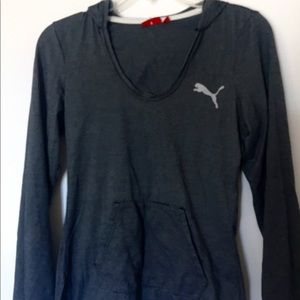 Puma long sleeved tee with hood